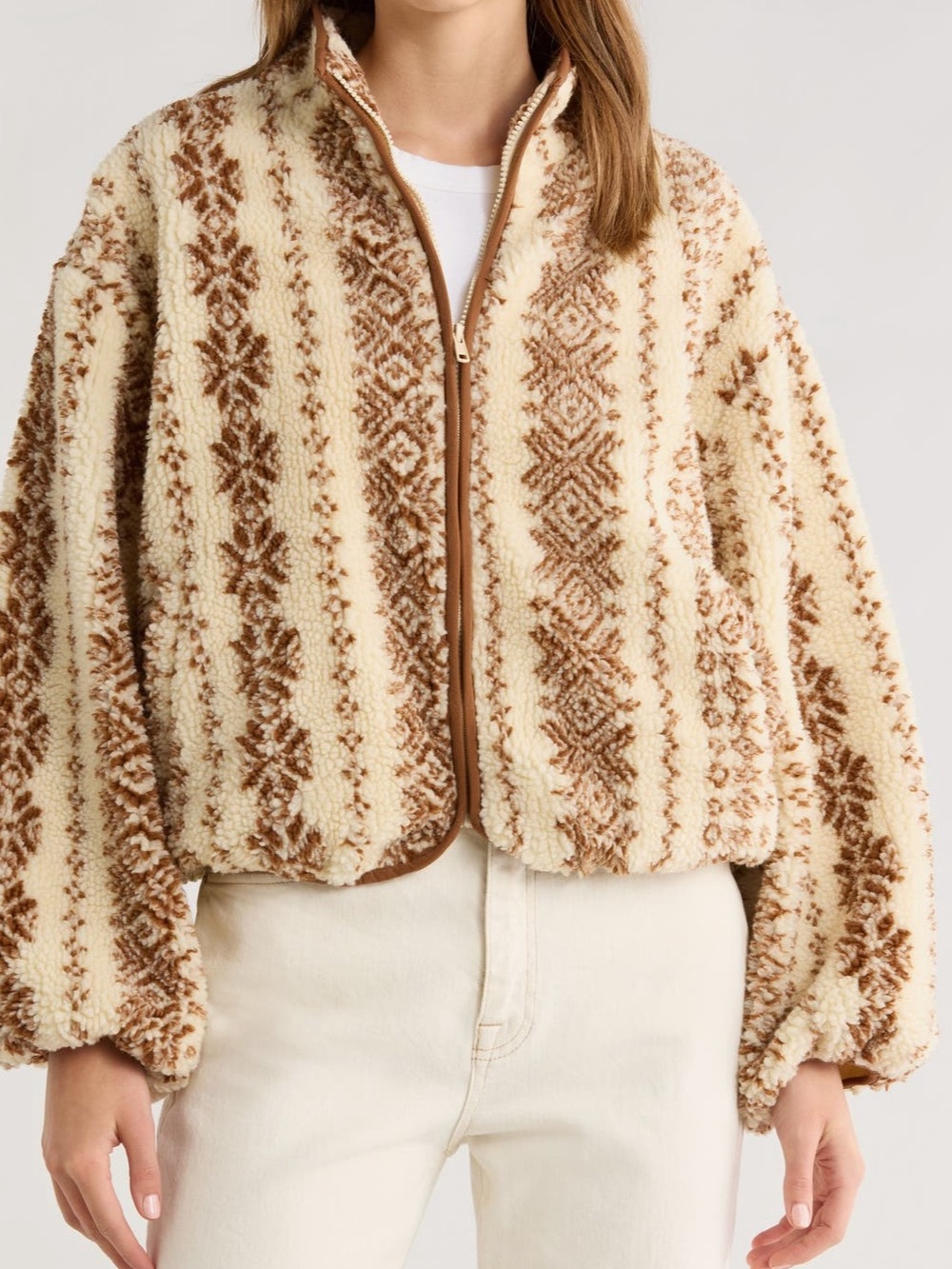 NWT All in Favor High Pile Fleece Jacket